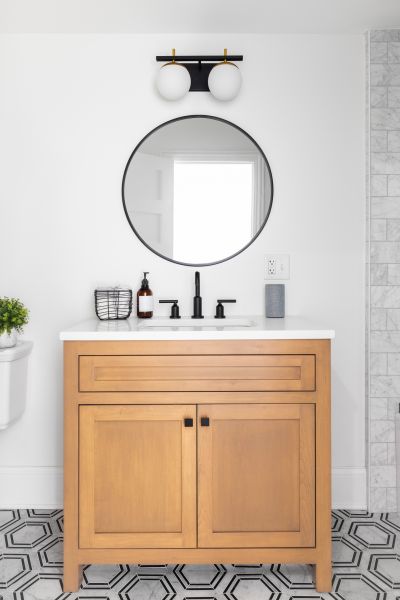 Custom Vanity Installation in Marble Falls