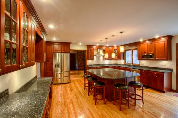 Cherry Kitchen Cabinet Repair in Marble Falls