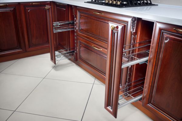 Cherry Cabinet Refacing in Marble Falls