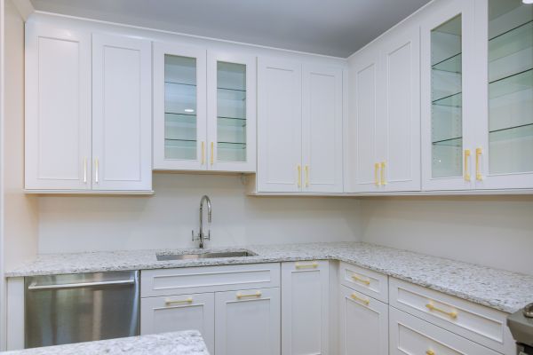 Wood Cabinet Installation in Marble Falls